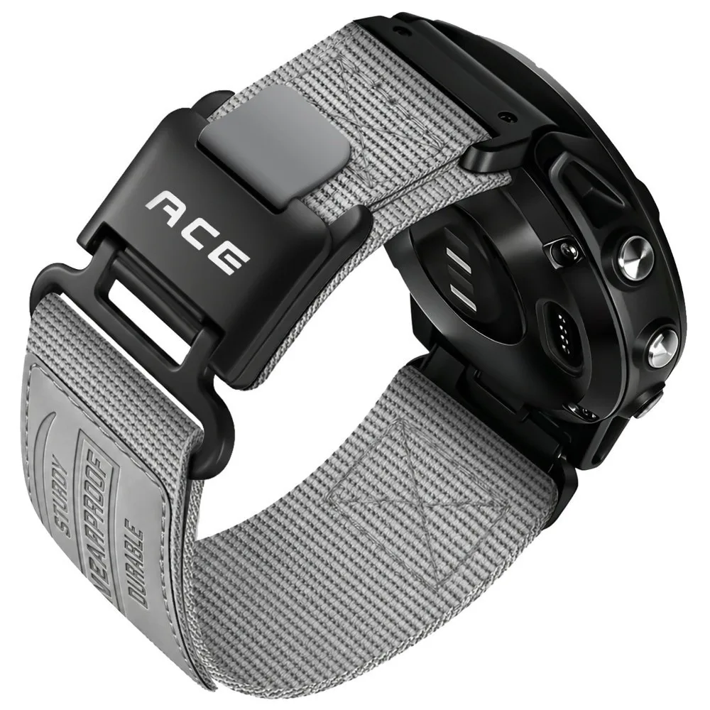 22mm 26mm Watch Strap Magnetic Buckle Nylon Nylon Strap Adjustable Quick Release Watch Band for Garmin Fenix 8 7 6X