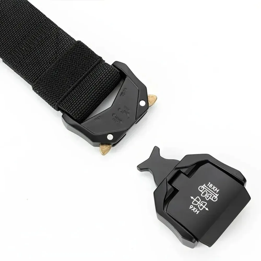 New 2026 New Tactical Belt Buckle Quick Release Elastic Belt Casual Tooling Training Belt Men's Trousers Belt