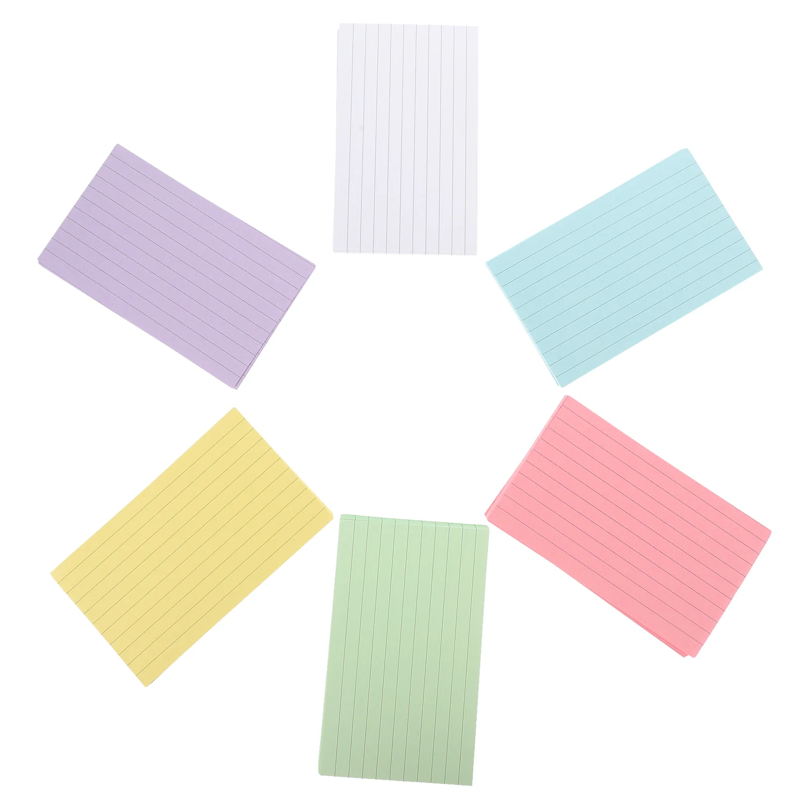 300 Sheets Colored Index Cards Notepads DIY Bulk Paper American Style Flash Colorful