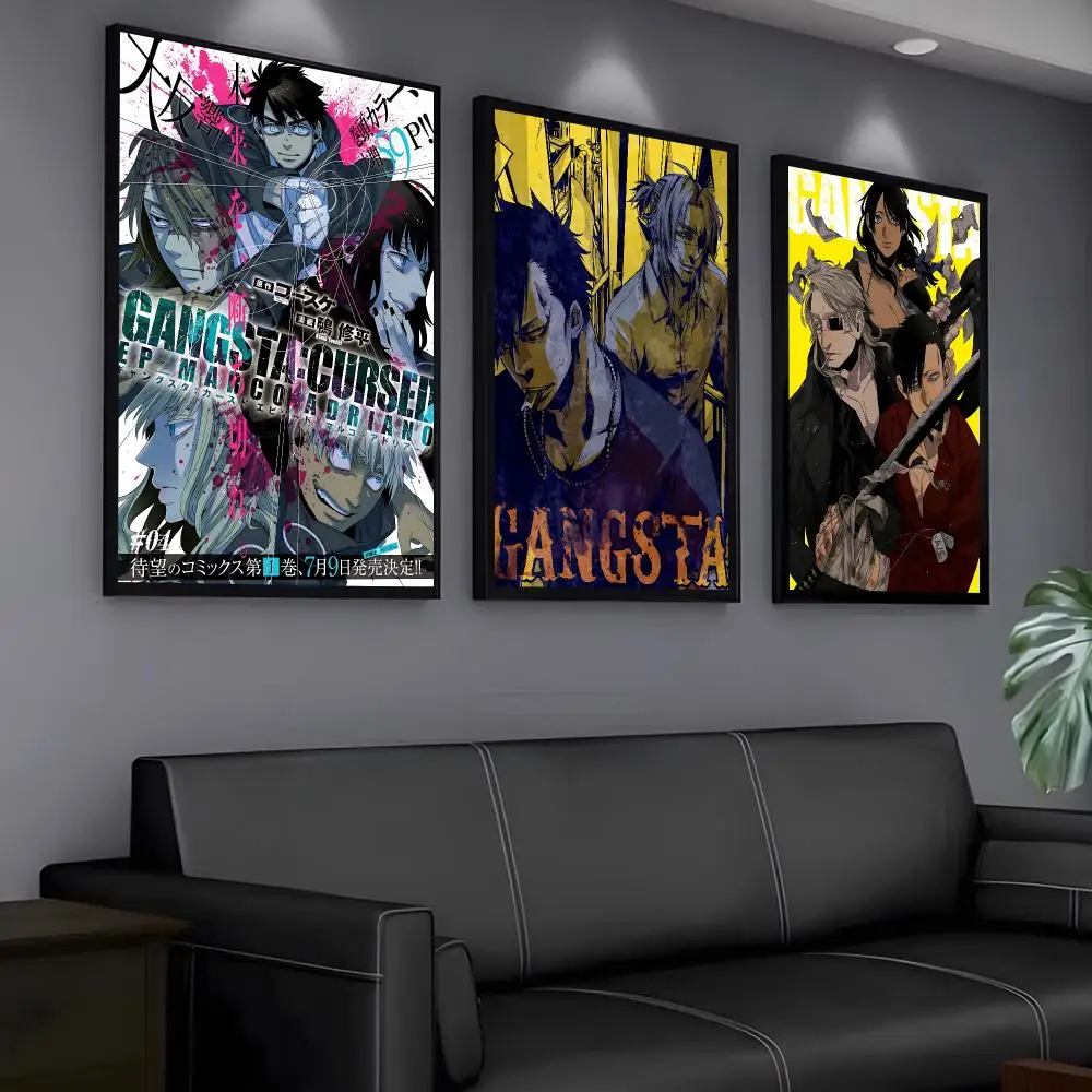Anime G-GANGSTA Poster Modern PP Paper Wall Art Sticker Minimalist Decorative for Home Wall Decor Gift
