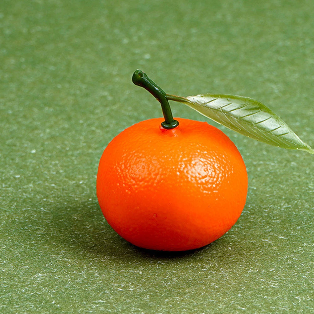 

6 Pcs Artificial Oranges Small Simulation Fruits Decor Home Adornment Desktop Fake Orange Layout Vivid Realistic Versatile Fruit