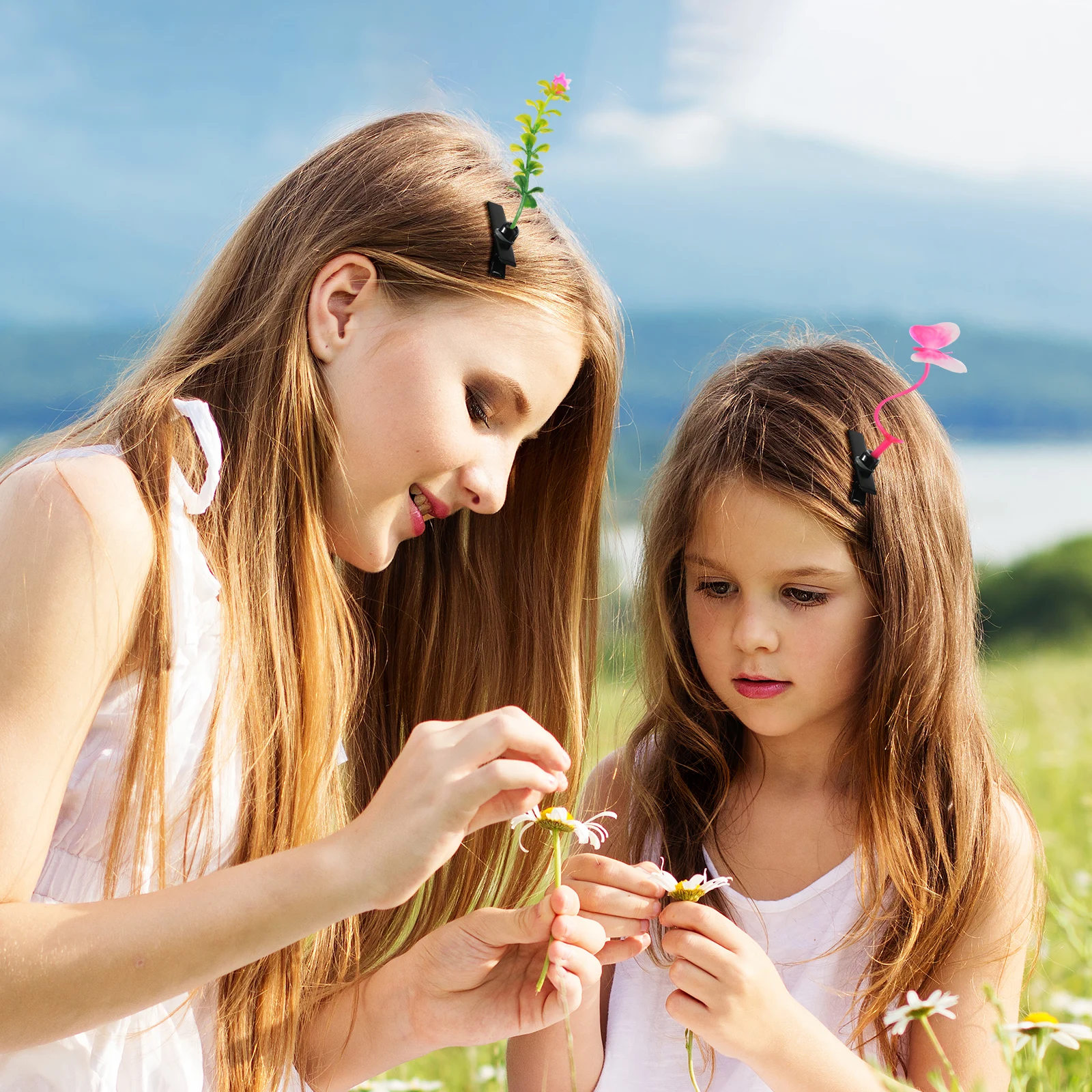 

20 pcs Plant Hair Clips Kids Sprouts Plastic Festival Accessories Funny Hairpins For Photoshoots Parties Carnivals