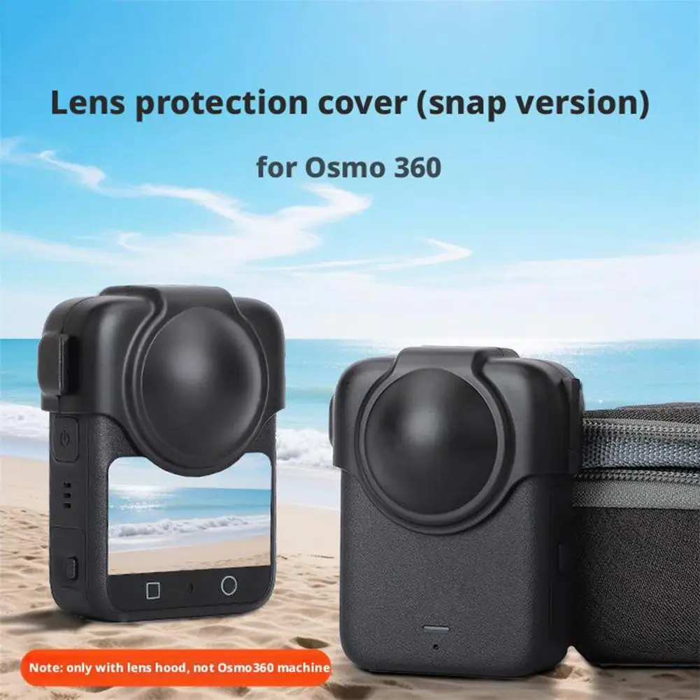 

Silicone Lens Cap For DJI OSMO 360, Camera Lens Cap, Black, Unisex, Portable, Protection During Active Use For DJI OSMO 360