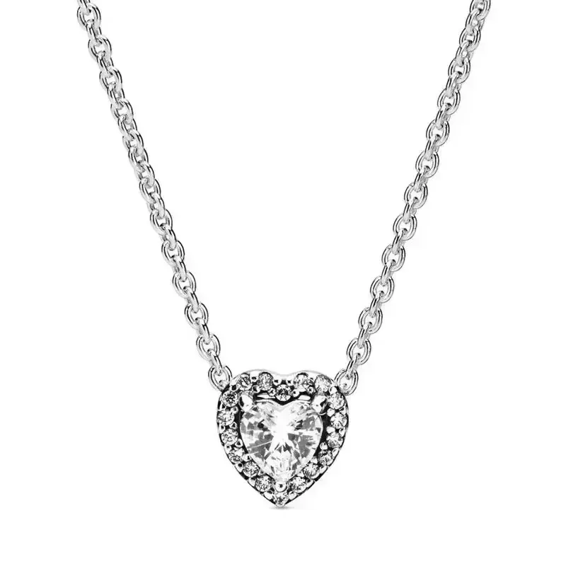 Eternal Heart Series 925 sterling silver multi-color sparkling ring earrings necklace luxurious charm jewelry party