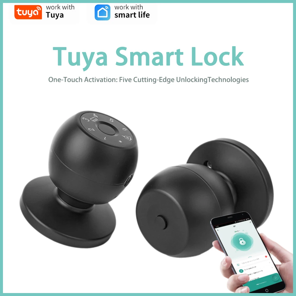 

Tuya Smart Lock Smart Home Product Digital Electronic Lock Fingerprint Password IC Card Key Smart Life Unlock Office Apartment