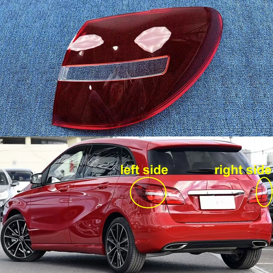 

For Benz B-Class W246 2016 2017 2018 2019 LED Xenon Outer Tail Lamp Cover Taillight Shell Rear Brake Lights Mask Plexiglass