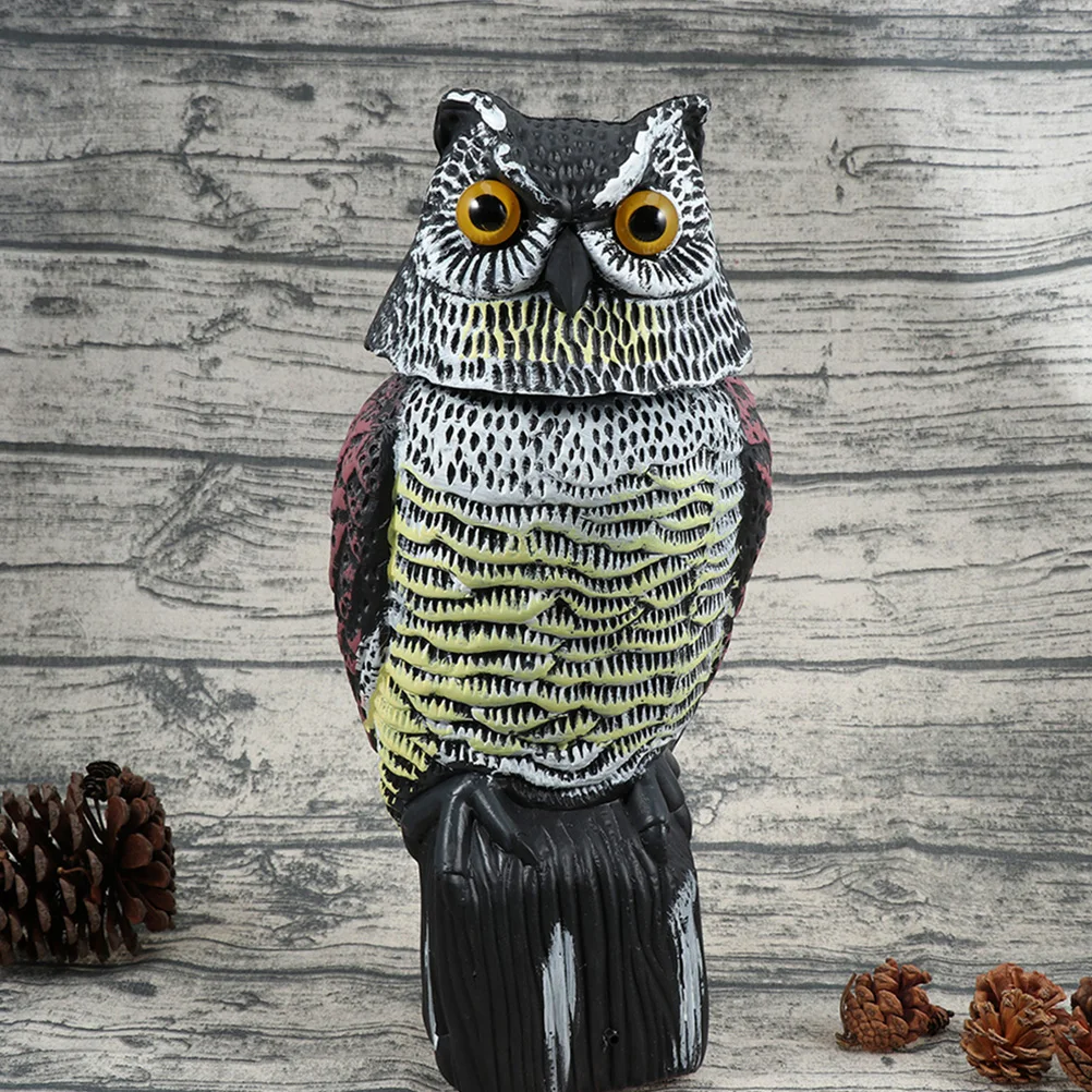 

1pc Plastic Simulation Owl Statue for Garden Balcony Bedroom Decor Scare Birds Away Creative Adornment Home Decoration Outdoor