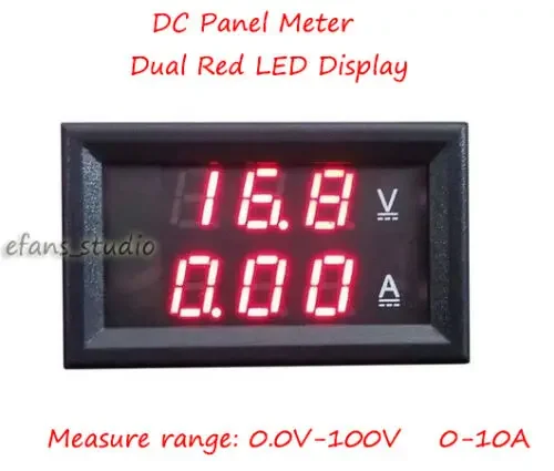 0A-10A Digital Volt Meter Voltmeter Ammeter Combo Tester Meter Amp Dual Red LED Display