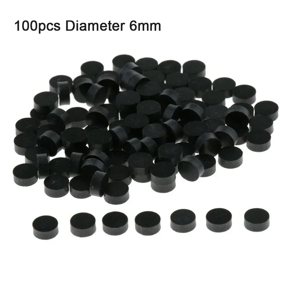 100pcs Inlay Dots 6mm High-Quality Pack Of 100 Black Acrylic Fretboard Fingerboard Dots Inlay Markers Guitar Accessories