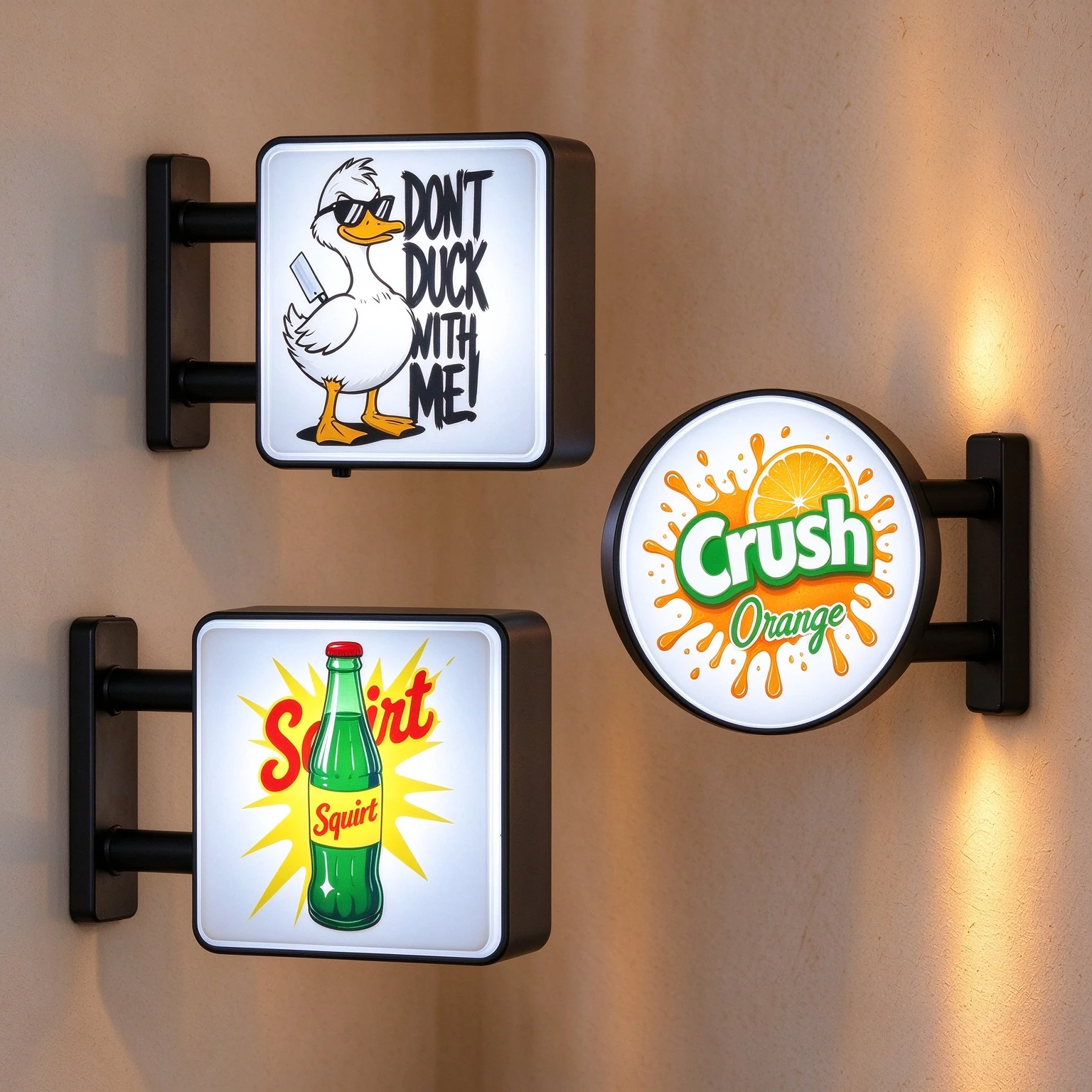 Cute glowing refrigerator magnetic mini light box decoration night light suitable for coffee machines
