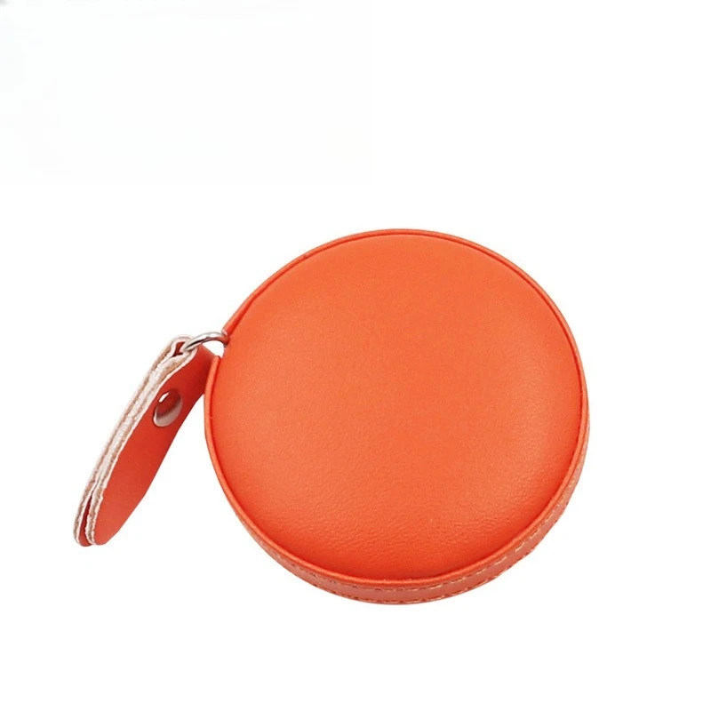 

1PC Portable Retractable Ruler Tape Leather Measuring Tape Centimeter Inch Roll Tape Auto Shrink Measures Height Children Ruler