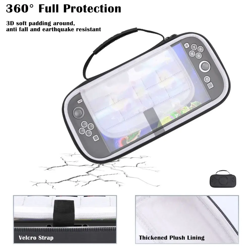 EVA Handheld Game Console Cover Hard PU Carrying Case Anti Scratch Wear Resistant Protective Box for Nintendo Switch 2