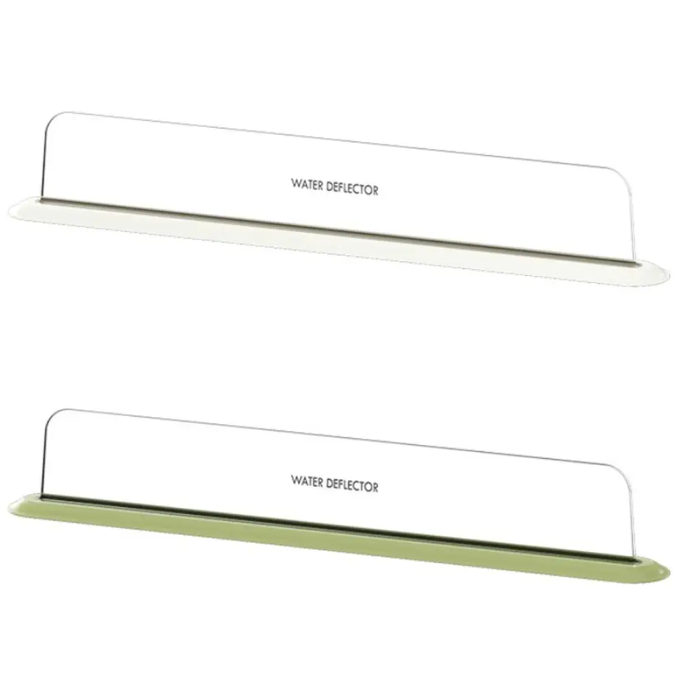 Silicone Sink Baffle Splash Guard Oil-Proof Kitchen Supplies Water Baffle Bar with Suction Cup Pool Water Baffle Plate