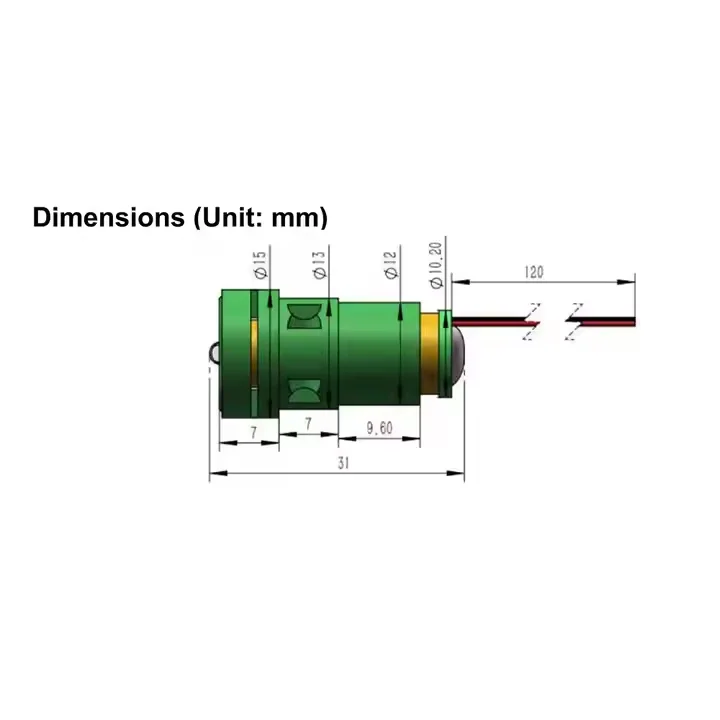 โมดูลระดับเลเซอร์เส้นสีเขียว 530nm 5mw สําหรับโมดูลเลเซอร์ไดโอดเลเซอร์ทําเครื่องหมายด้วยเลเซอร์