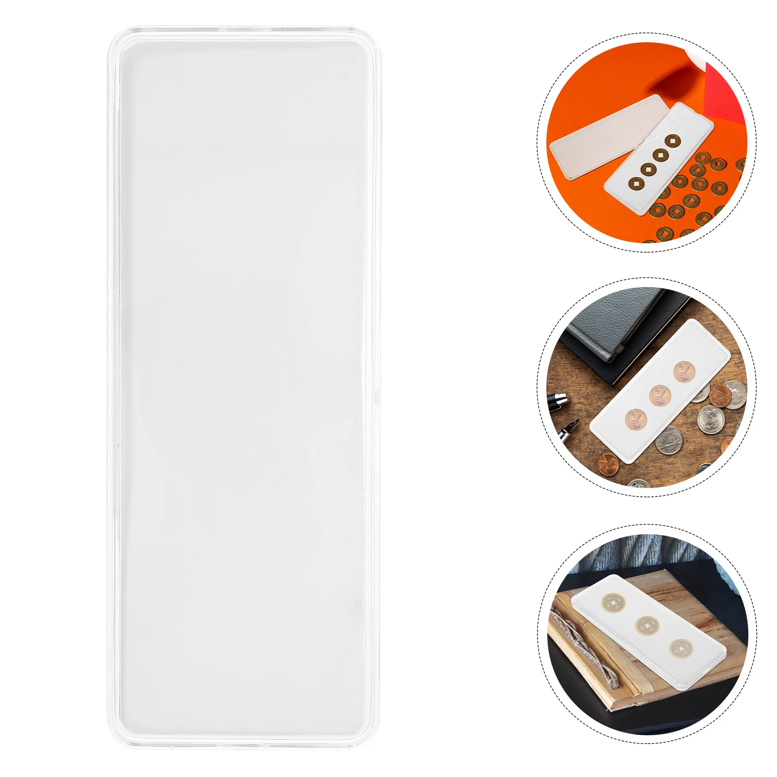 

Clear Holder Transparent Protector Container Box Display Box Portable Sturdy Elegant Design Ample Capacity Universal Use