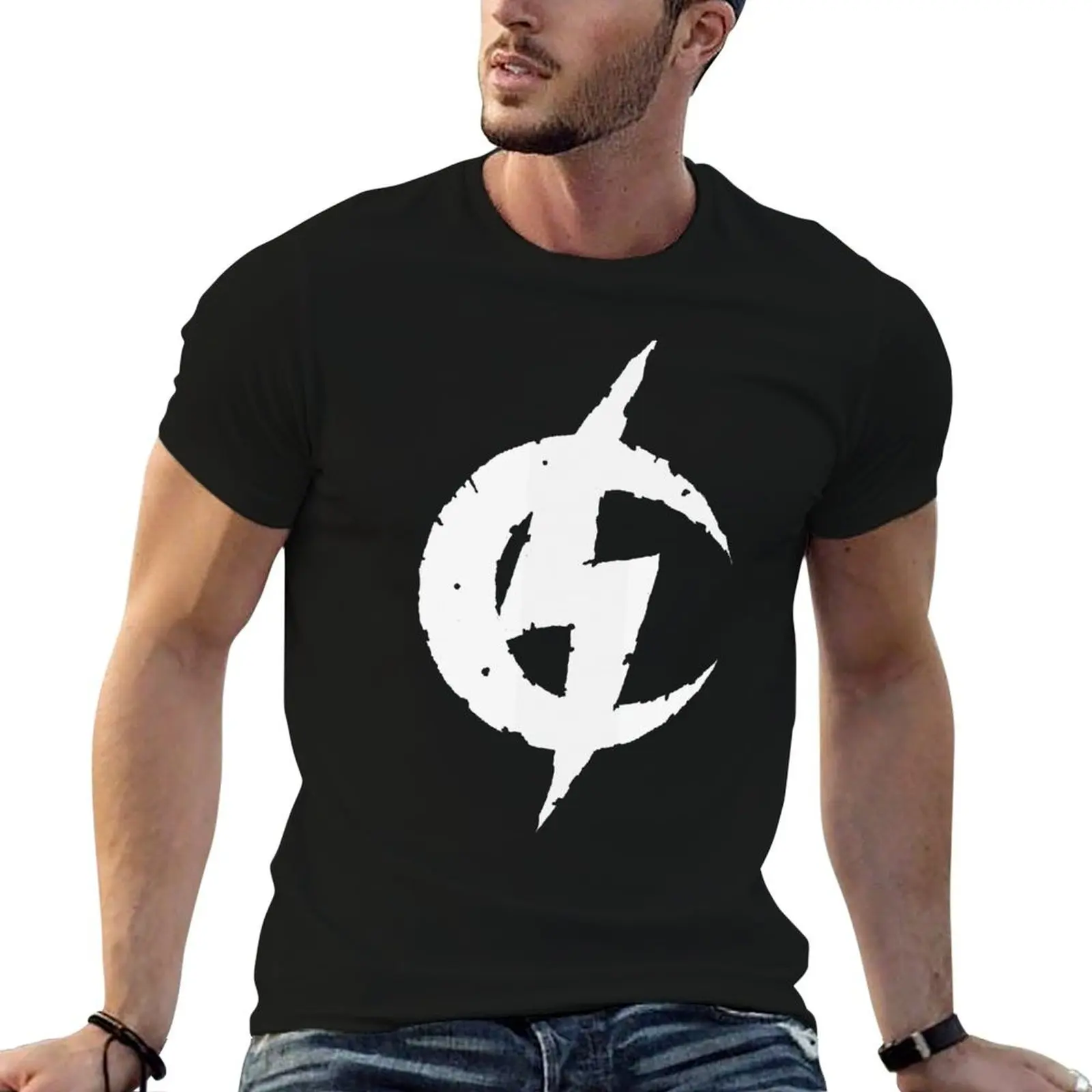 Black logo T-Shirt Big and Tall Loose Fit T-Shirt