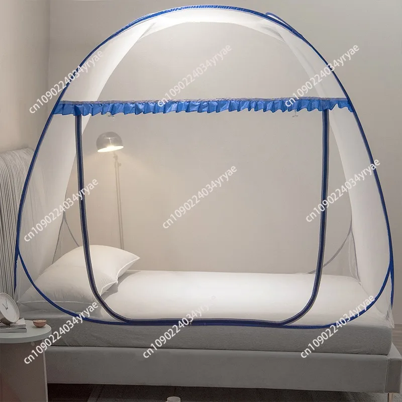 One Touch Camp Foldable Tent Mosquito Net For Bedroom Beds Folding For Single Double King Bed Outdoor Large Mosquitero - view 4