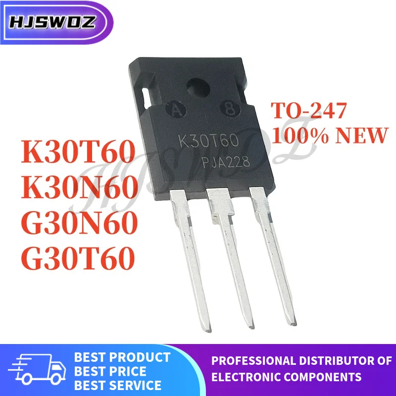 5PCS G30N60 K30T60 G30T60 K30N60 IKW30N60T SGW30N60 IGW30N60T IKW30N60T TO-247 Brand New In Stock