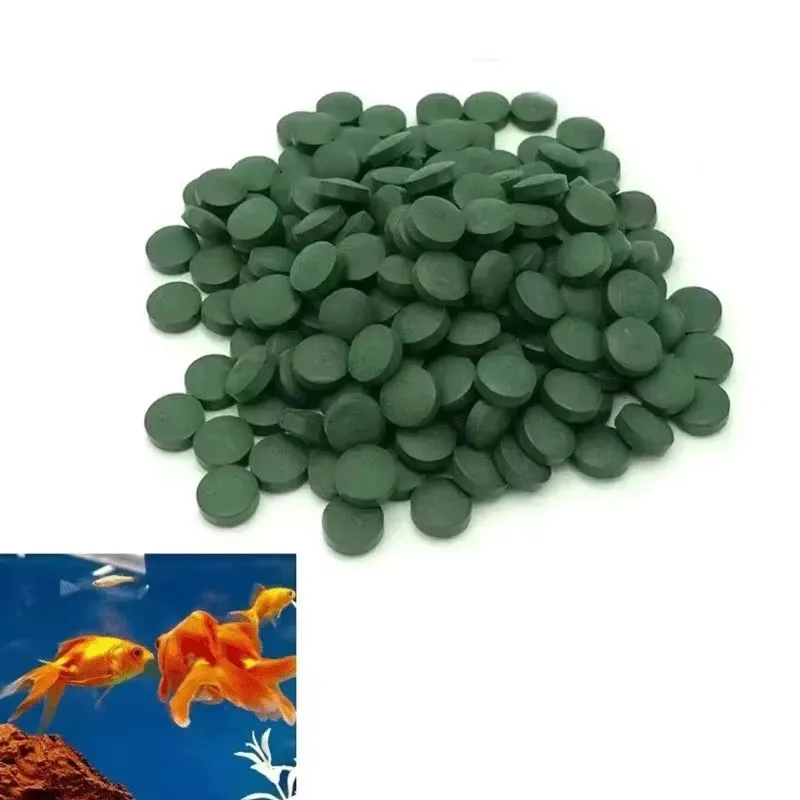 100/300/500/1200pcs Spirulina Tablets Enrichment Favorite Pet Food Fish Crystal Red Shrimp Fish Food Aquarium Accessories