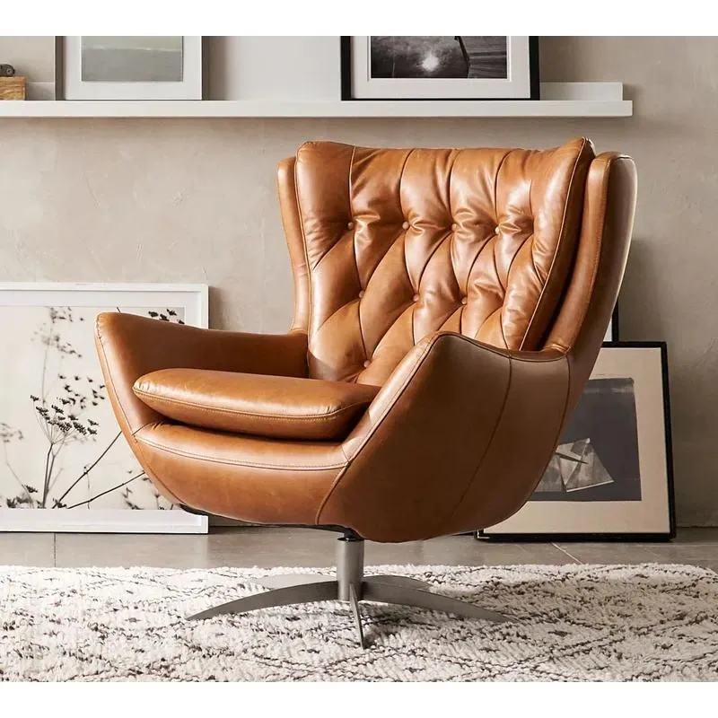 for Modern leather chair base wrought iron furniture for living room, outdoor and home office