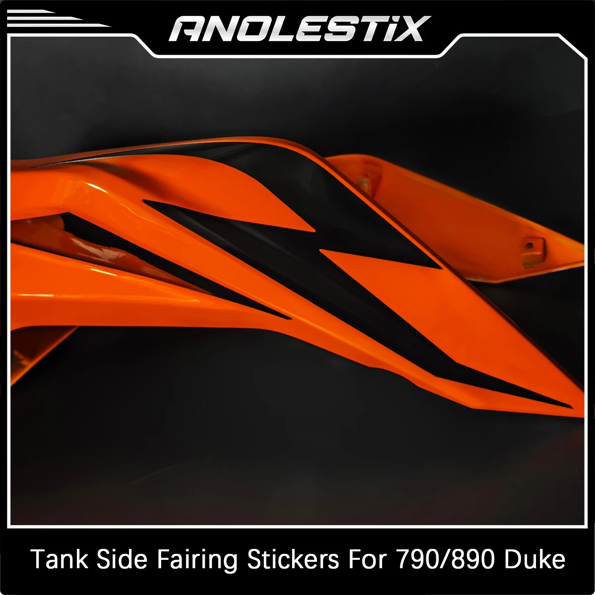 

AnoleStix For KTM 790 890 Duke Stickers Motorcycle Stickers Tank Side Airflow Deflector Decals