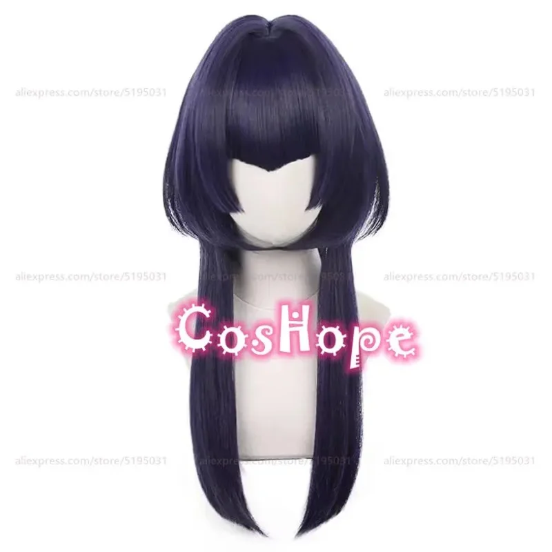 Candace Cosplay Wig 60cm Long Wig Black Purple Wig Cosplay Anime Cosplay Wigs Heat Resistant Synthetic Wigs