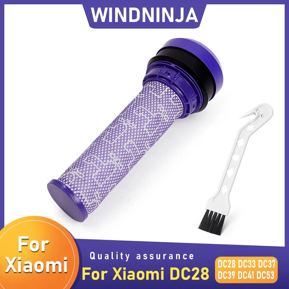 Аксессуары для фильтров для пылесоса Dyson DC28 DC33 DC37 DC39 DC41 DC53, моющийся бочкообразный фильтр с щеткой, запасная часть