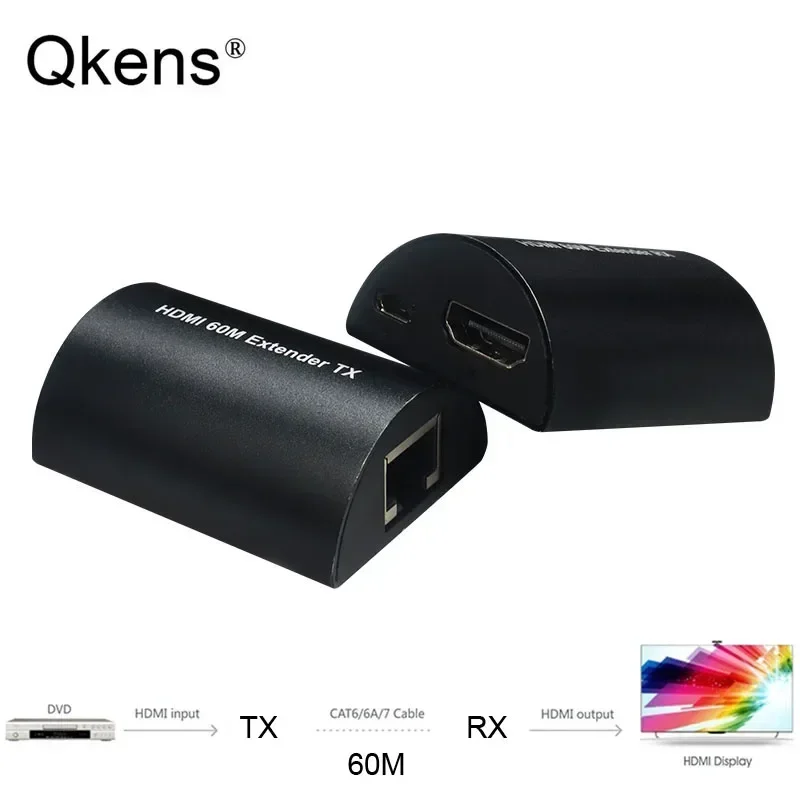 

1080P 60 м HDMI удлинитель против 4k 100 м HDMI Ethernet удлинитель через одиночный кабель Cat5e Cat6 аудио-видео для ПК, ноутбука, ТВ-монитора