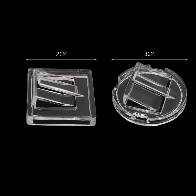 10 Pcs Transparent Rings Display Rack Plastic Round Jewelry Storage Strand Showcase Shopwindow Display Racks Storage Organizer