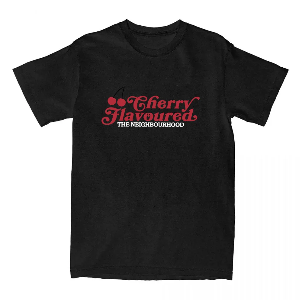 Camisetas com estampa de cereja The Neighborhood, camiseta gráfica The NBHD, hip hop, unissex, streetwear, algodão, camisetas masculinas de verão