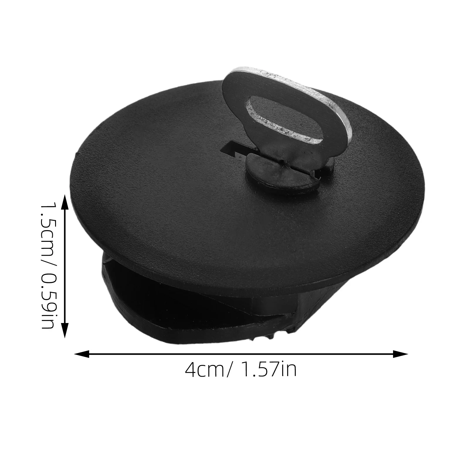 10 قطعة توفير المال استبدال إغلاق عملة البنك سدادة أسفل يغطي أصبع غطاء البنك مفتاح صندوق مستدير معدني المقابس قفل آمن #4