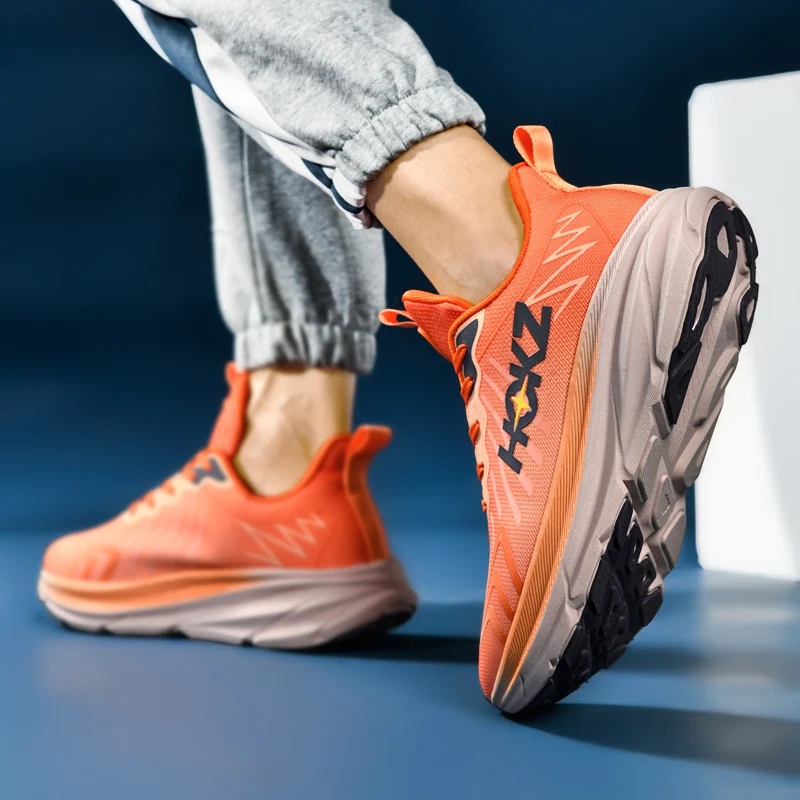 Men's Sports Shoes Thick Sole Running Shoes Breathable High Quality Soft Sole Outdoor Sports Leisure Mesh Men's Running Shoes image 5