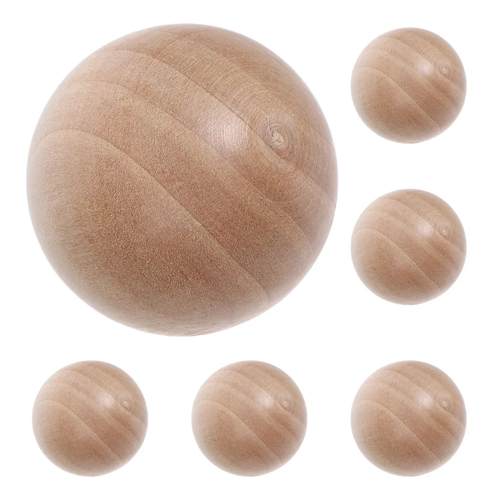 

6Pcs Glass Container Wooden Ball Stopper 30Mm Round Wooden Sphere Seal for Bottles Jars Preserve Fresh Glass Jar Sphere Stopper
