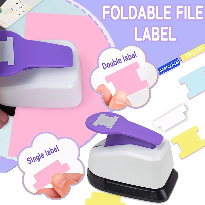 Tab Paper Punch, 1.5Inch Tab Puncher For Paper Crafts,File Label Puncher, For Calendars,Scrapbooking