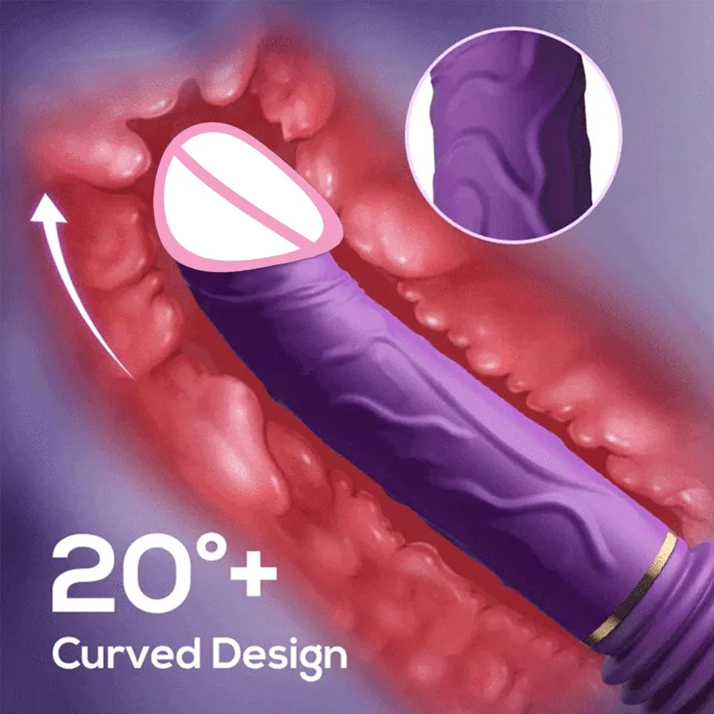 Automatic Thrusting Dildo for Women Realistic Telescopic Vibrator With Suction Cup Sex Toys Adult Sex Machine