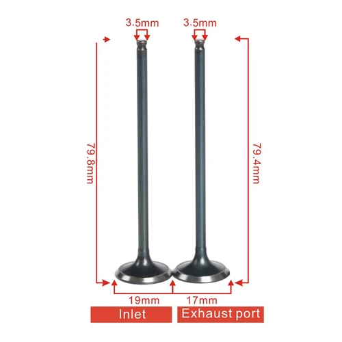 Imagen 2 del producto 3.5mm Motocicleta Admisión Escape Válvula Vástago Kit Para Honda CBR250 MC17 MC19 MC22 CB250 Jade Hornet CBR CB 250 Jade250 Hornet250