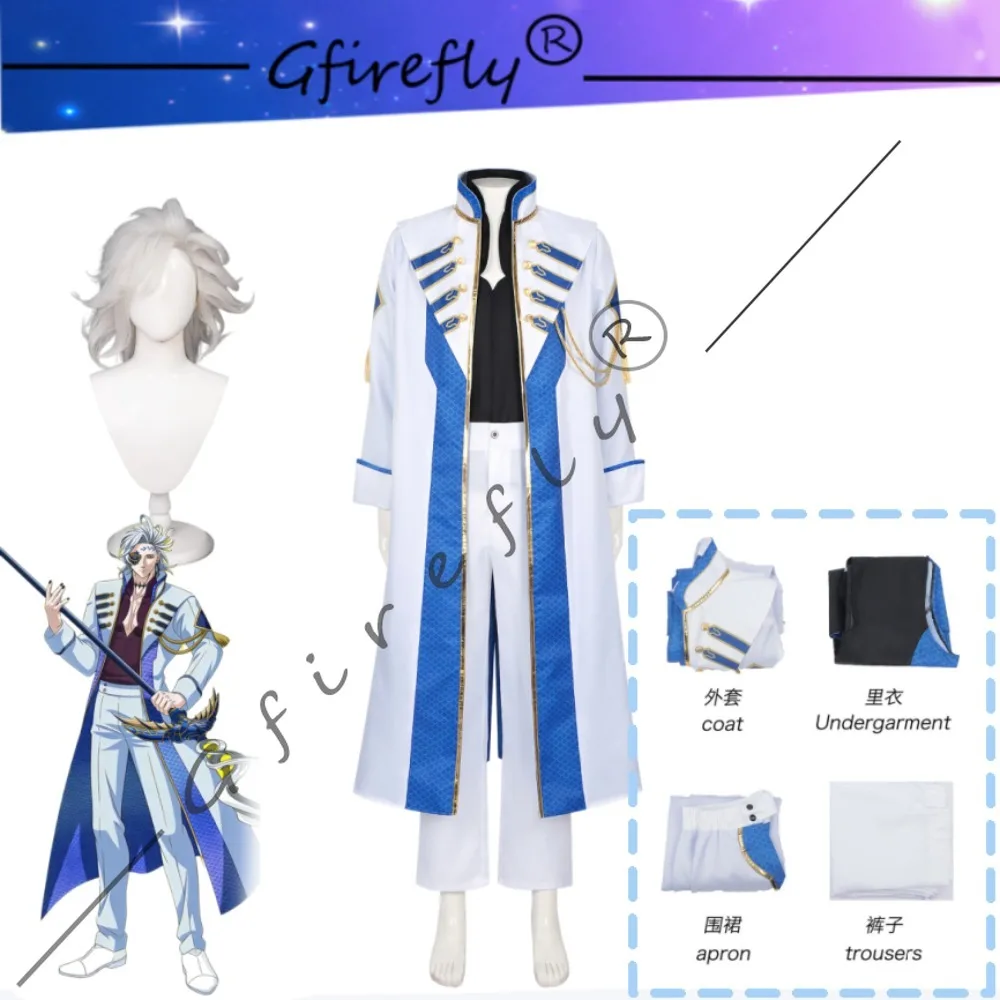 

Anime Record of Ragnarok Hades Cosplay Costume Character Specific Windbreaker Wig Set for Halloween Stage Performance Clothing