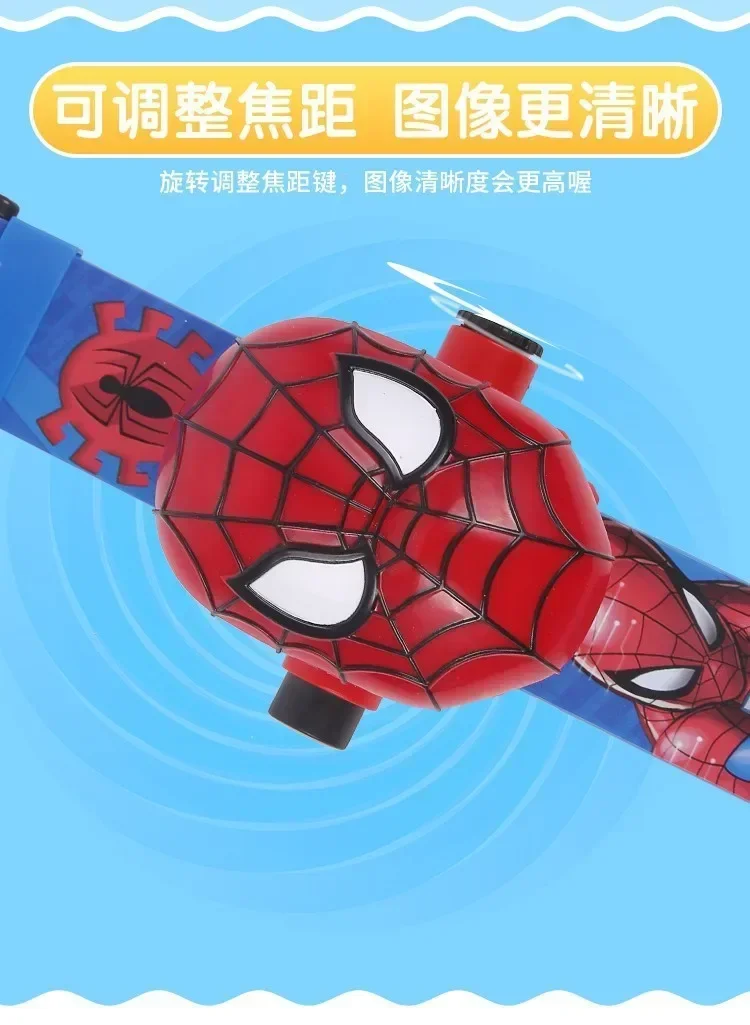 Disney Spiderman Watch Children\'s Kawaii Boys 3D Projection Cute Cartoon Spider man Hero Digital Watches Toy for Kids Gifts