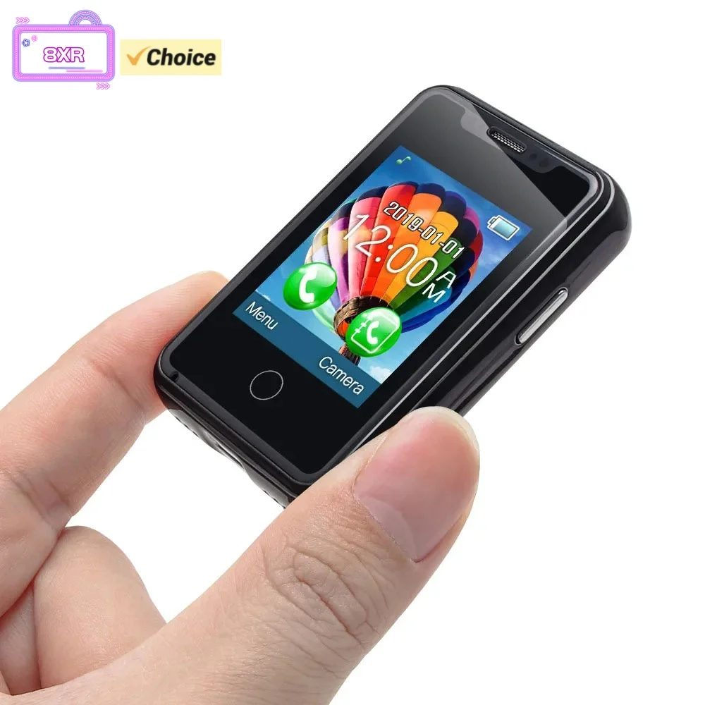 8XR Super Mini Smartphone 1.77inches Touch Display 2G GSM Mobile Phone Wireless Dialer Small Phone SMS Multimedia CellPhone