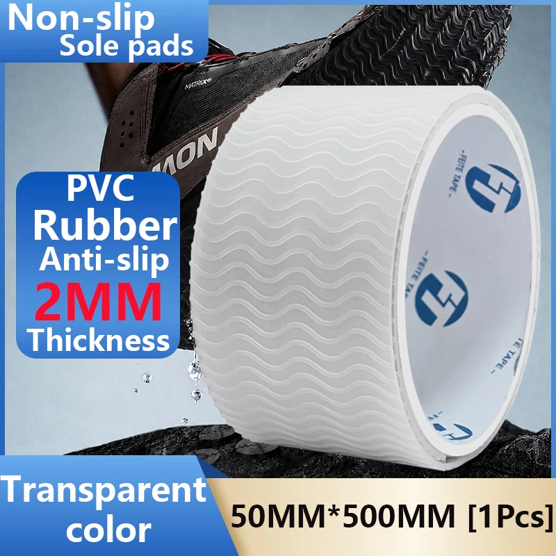 Anti-Slip Grip Tape for Shoe Soles – Wear-Resistant, DIY, Freely Trimmable, Wave Texture, Super Sticky, Non-Slip Silent Heel Pad