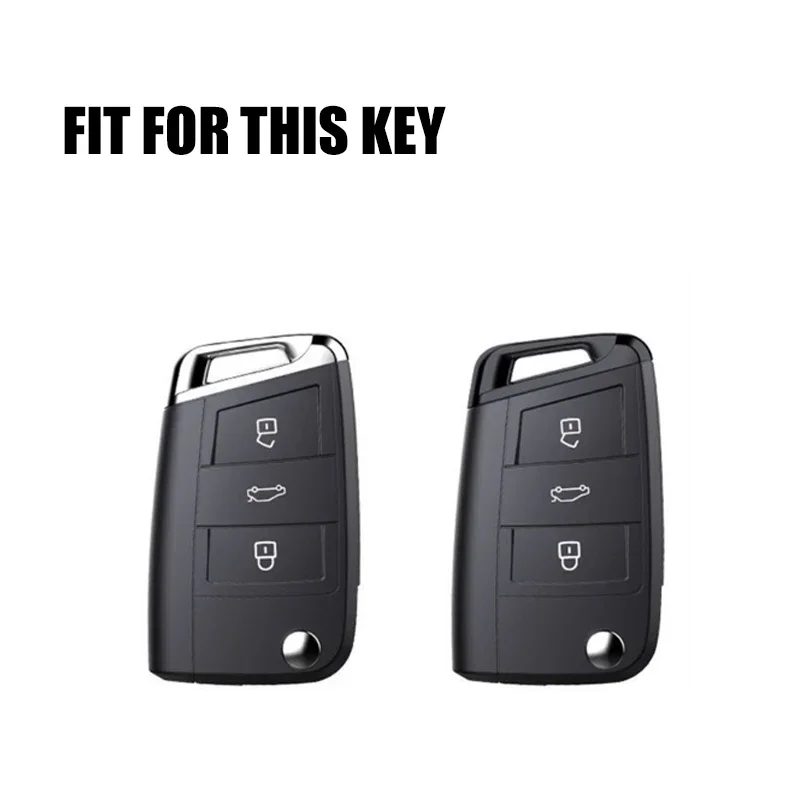 Car Key Case fob Cover for Volkswagen VW Virtus Polo Golf 7 MK7 Tiguan Passat for Skoda Octavia Kodiaq Karoq for Seat Ateca Leon