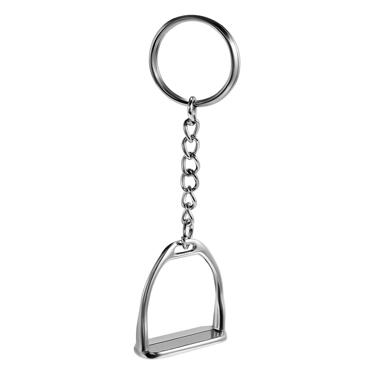 1Pcs Simple Elegant Design Western Stirrup Keychain Key Ring Hanger Tool For Men Women Bag Decoration Equestrian Equine Horse