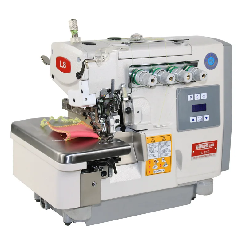 Three-line Automatic Computer Direct Drive Overlock Sewing Machine Garment Overlocking Machine Sewing Overlocking Machine