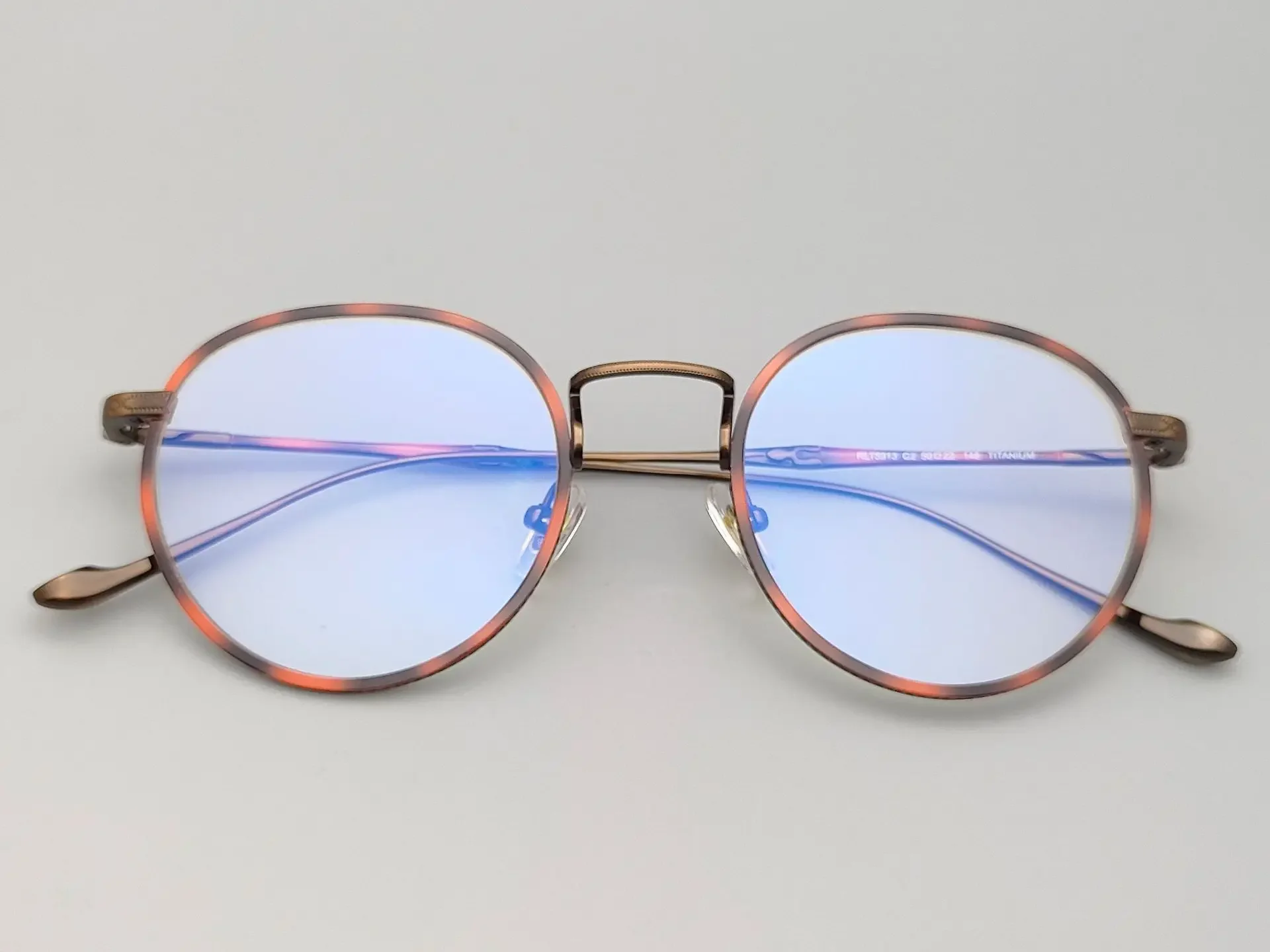 

Retro Round Titanium Glasses Frames Anti-blue Light Optical Handmade Lightweight Women Eyeglasses Gafas Spectacles Oculos De
