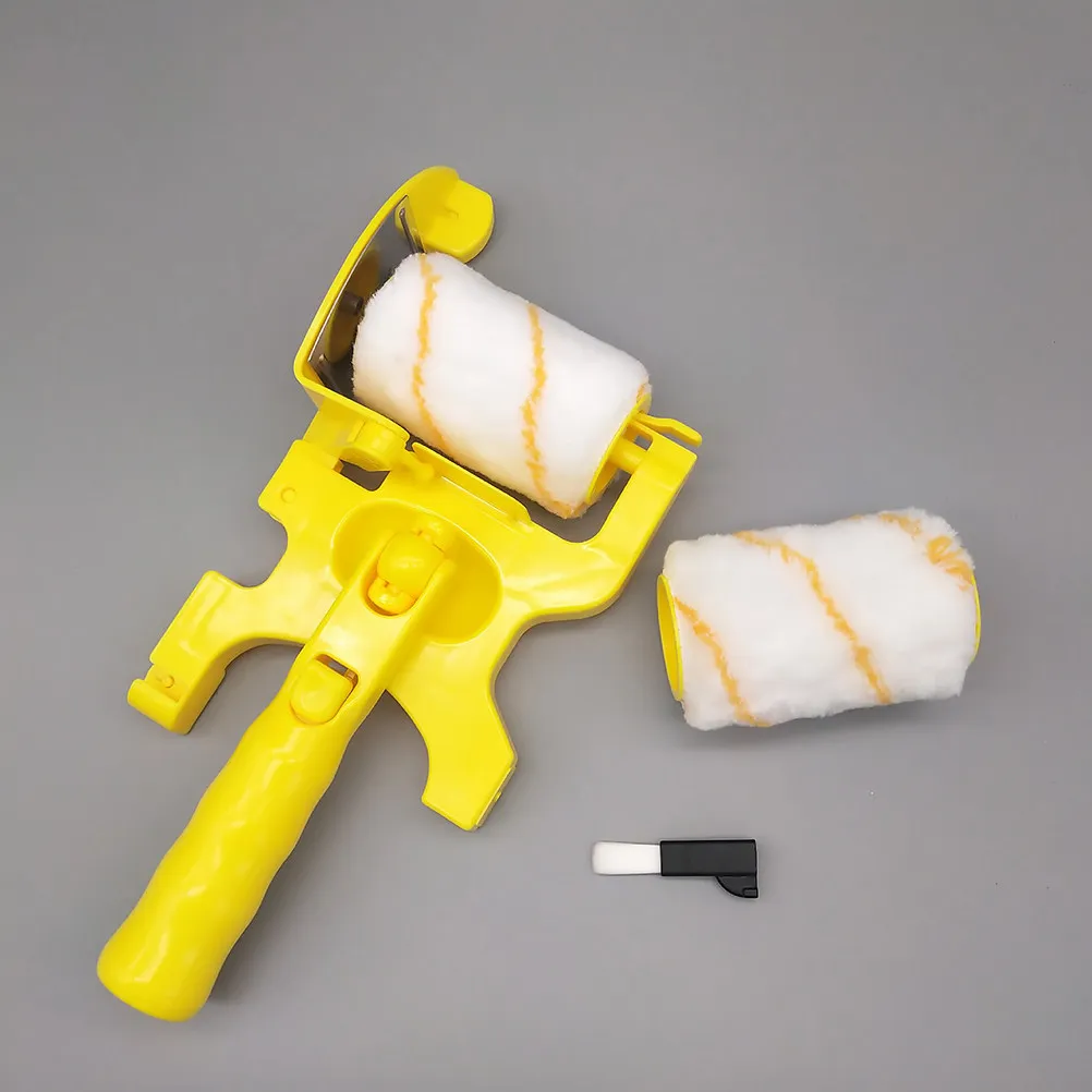 Multifunctional Paint Edger Tool with Replaceable Brush Heads Lightweight Portable for Walls Ceilings Decks Furniture Indoor