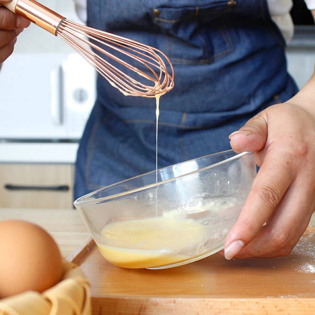 

2 PCS Stainless Steel Manual Whisk Mixer Kitchen Baking Tool for Beating Eggs Mixing Batter Cream Beater Blender Kitchen