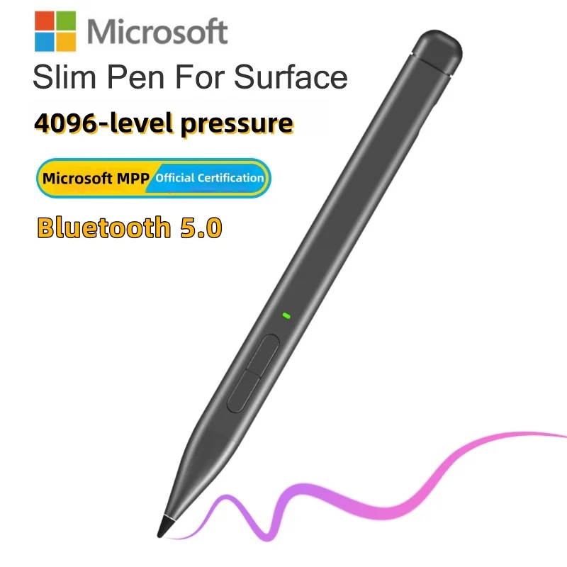 

Capacitive Stylus Pen 4096 Pressure Sensitive Active Capacitive Stylus Type-C Rechargeable for Microsoft Surface Pro 9/8/7/6/5