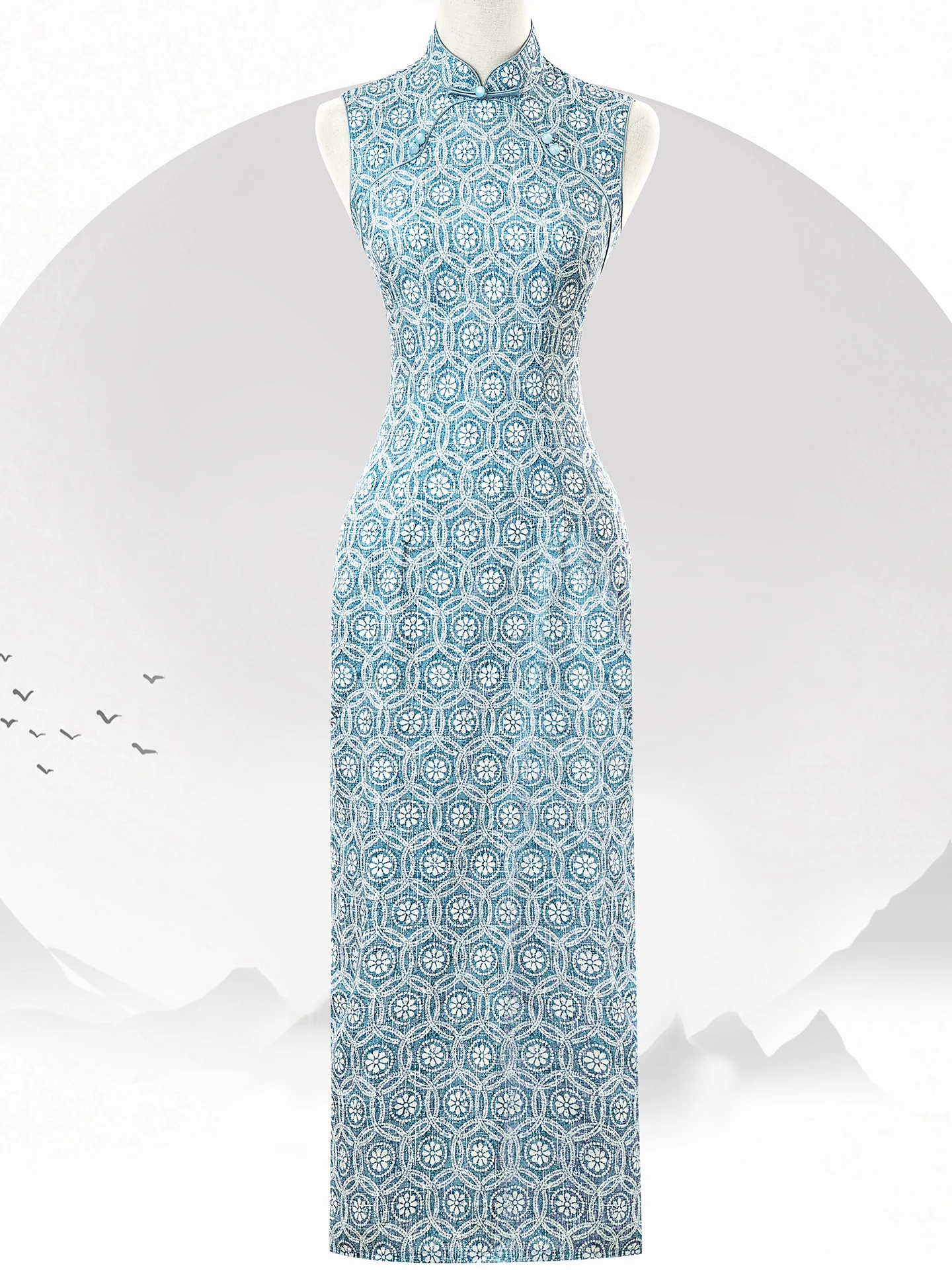 blue-traditional-floral-ort-retro-dr-for-young-women-daily-wear-comfortable-breathable-mid-length-svel