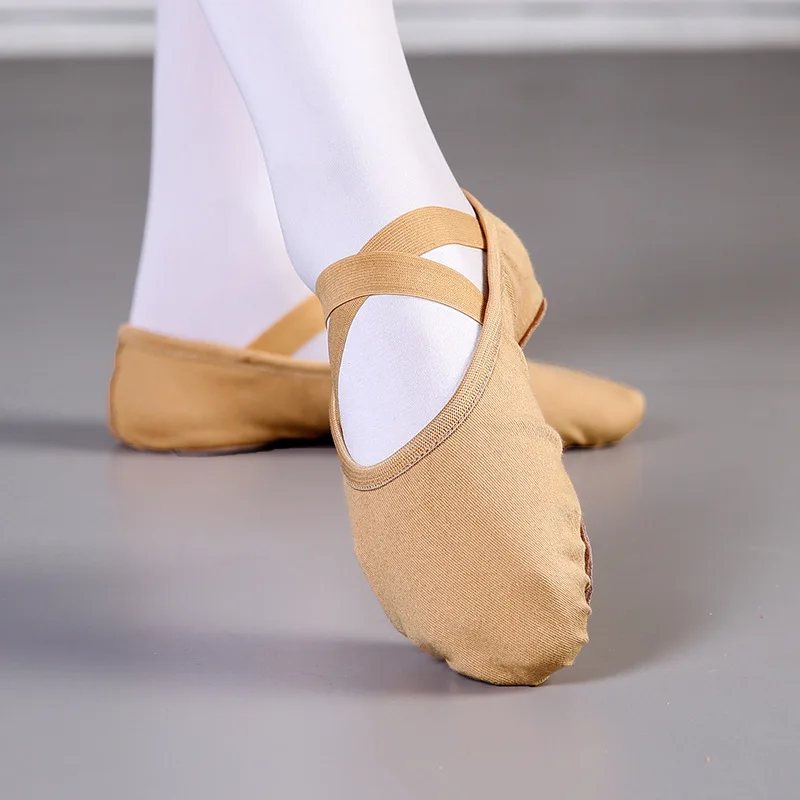 Women Ballet Shoes Cloud Soft Shoes Ballet Slippers Elastic Fabric Gymnastics Sneakers Ballet Flats Cat Claw Soft Soled Shoes