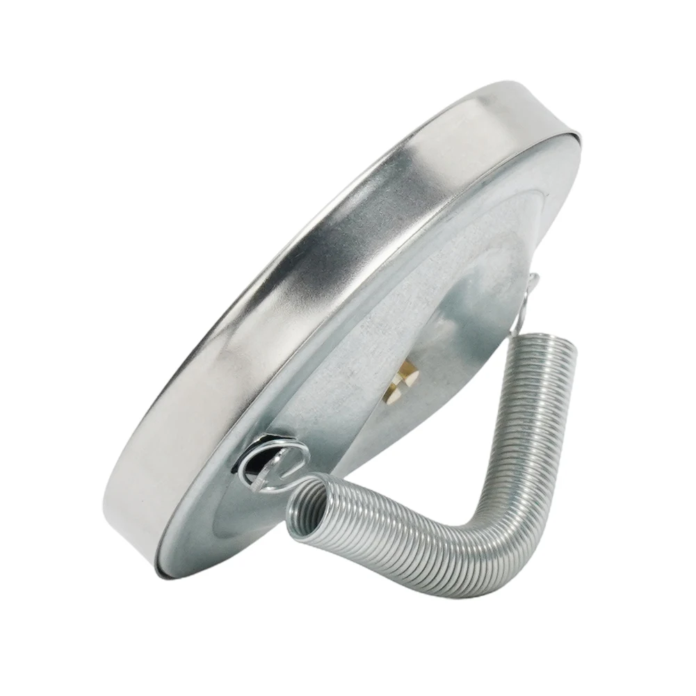 Hot Water Pipe Thermometer 0-120℃ Stainless Steel Clamp-on Tube Thermometer On Tube Heating Spring 63mm Metal Temperature Kit